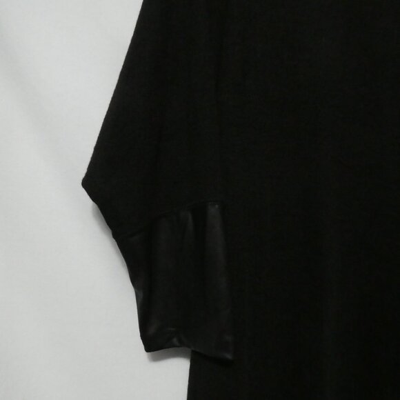 BUFFALO - David Bitton | medium | Black Asymmetrical Top | Faux Leather Accents - Picture 15 of 16